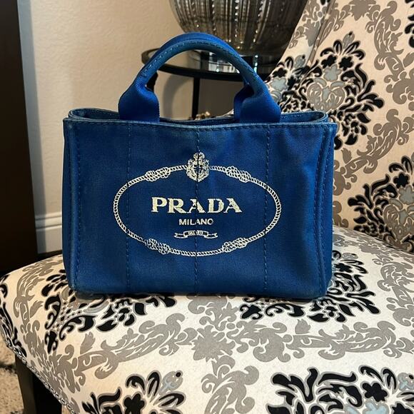 Blue Prada denim bag - Picture 1 of 11